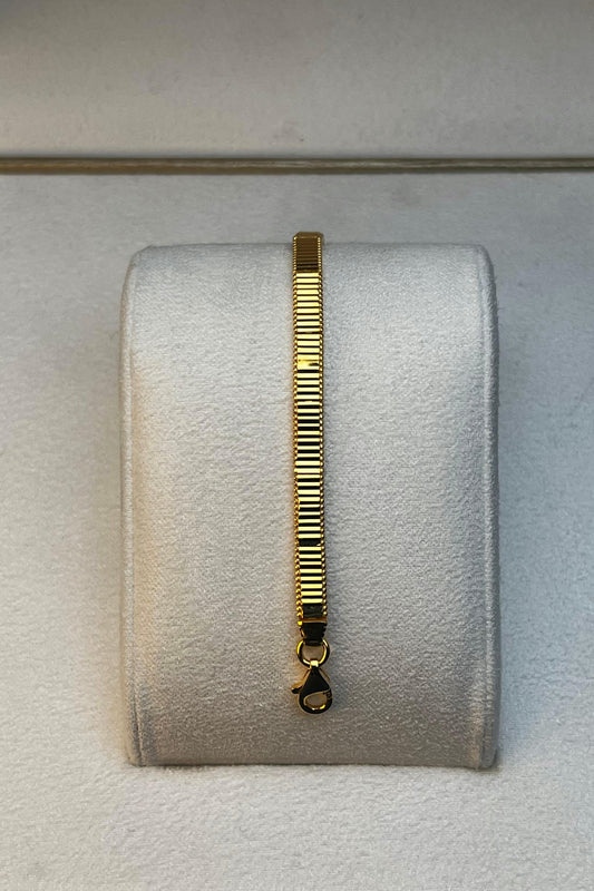 14 Ayar Aynalı Sarı Günyüzü İtalyan Zincir Altın Bileklik