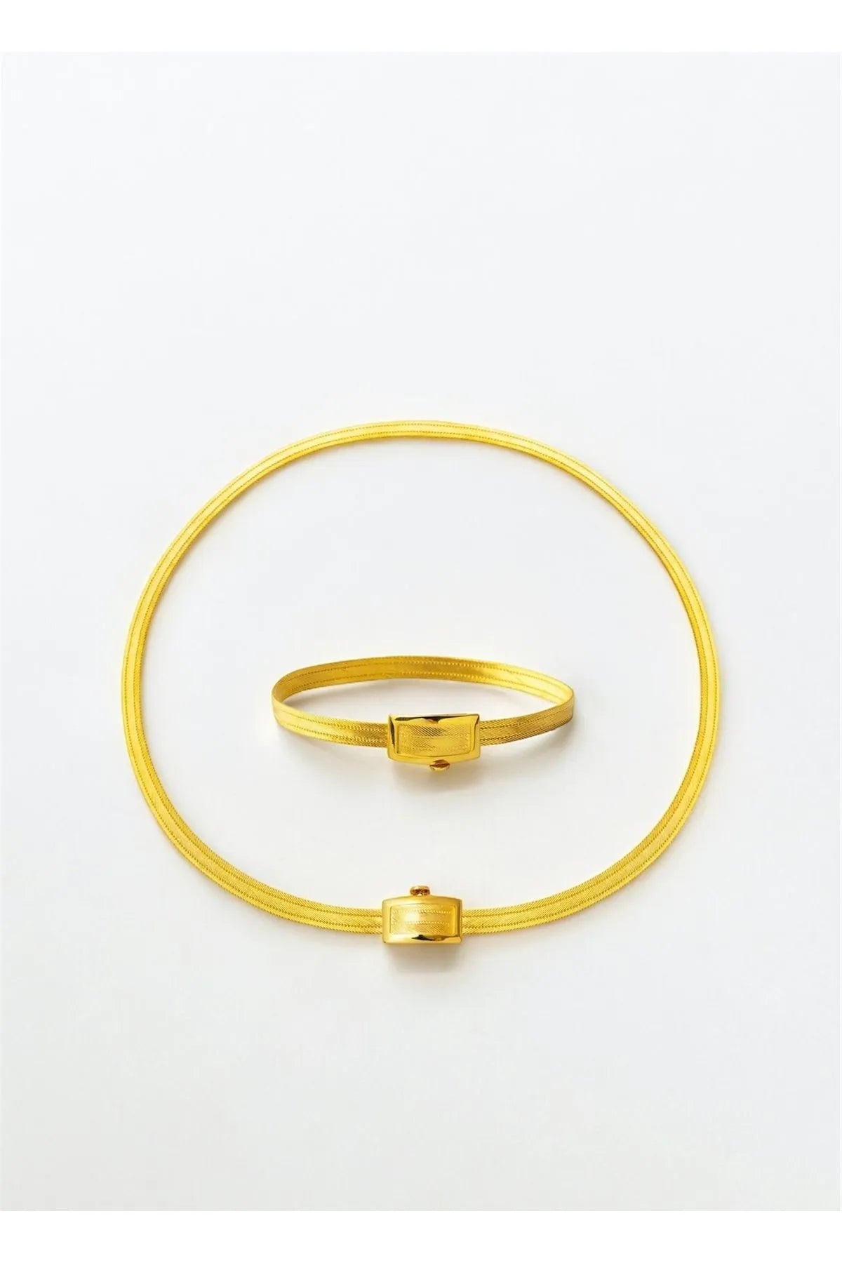 22 Ayar 3 Sıralı Trabzon Hasır Set Düğün Takısı