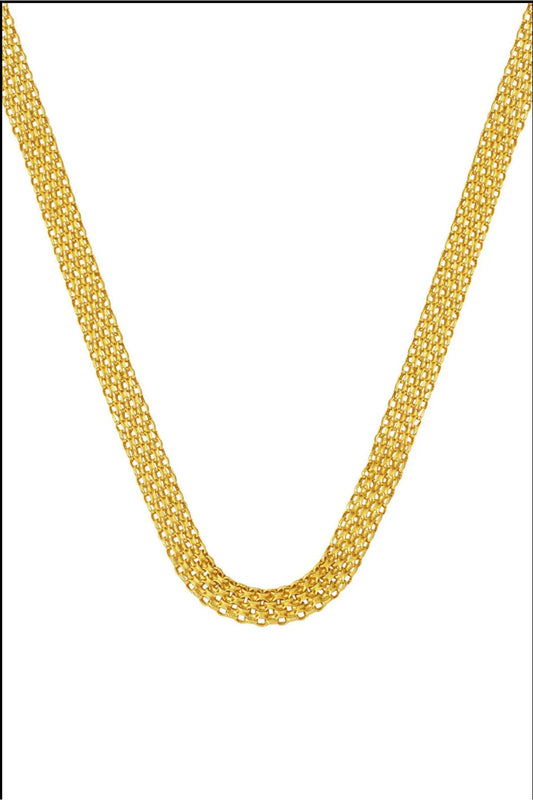 14K Gold Bismark Chain Necklace