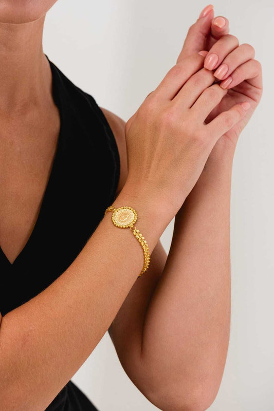 14K Gold Quarter Bracelet