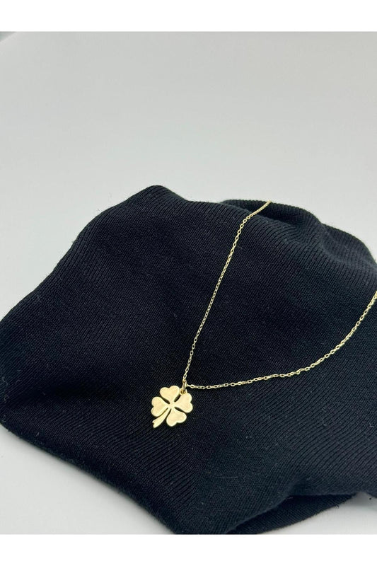 Four Leaf Gold Clover Necklace