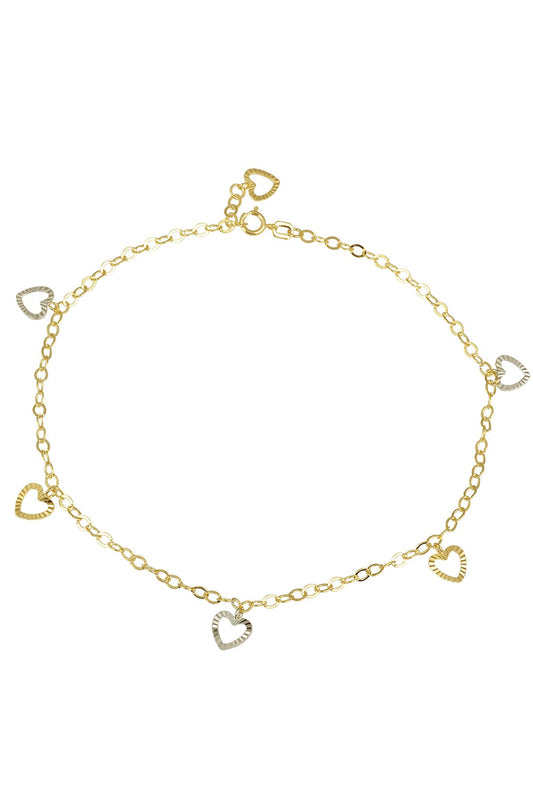 14K Gold Heart Chain Gold