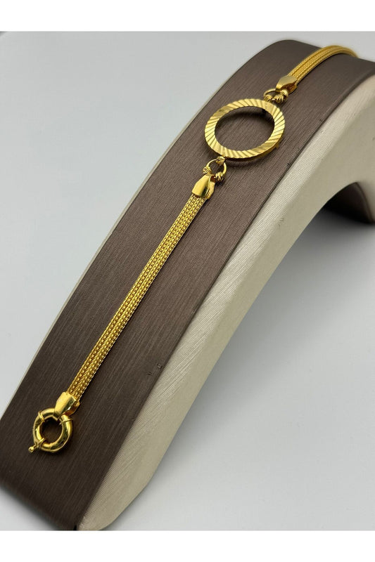 14 Carat Gold Quarter Gold Frame Bracelet