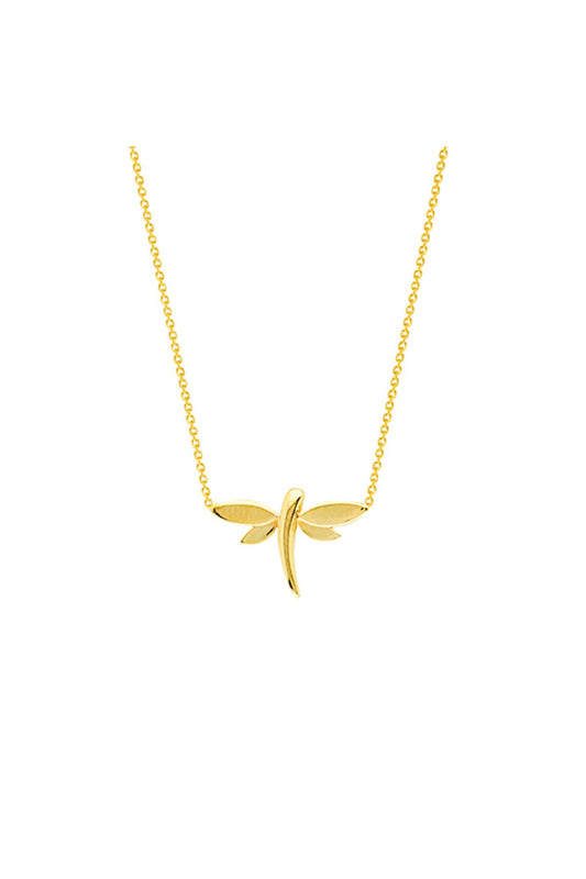 14K Gold Butterfly Figure Necklace