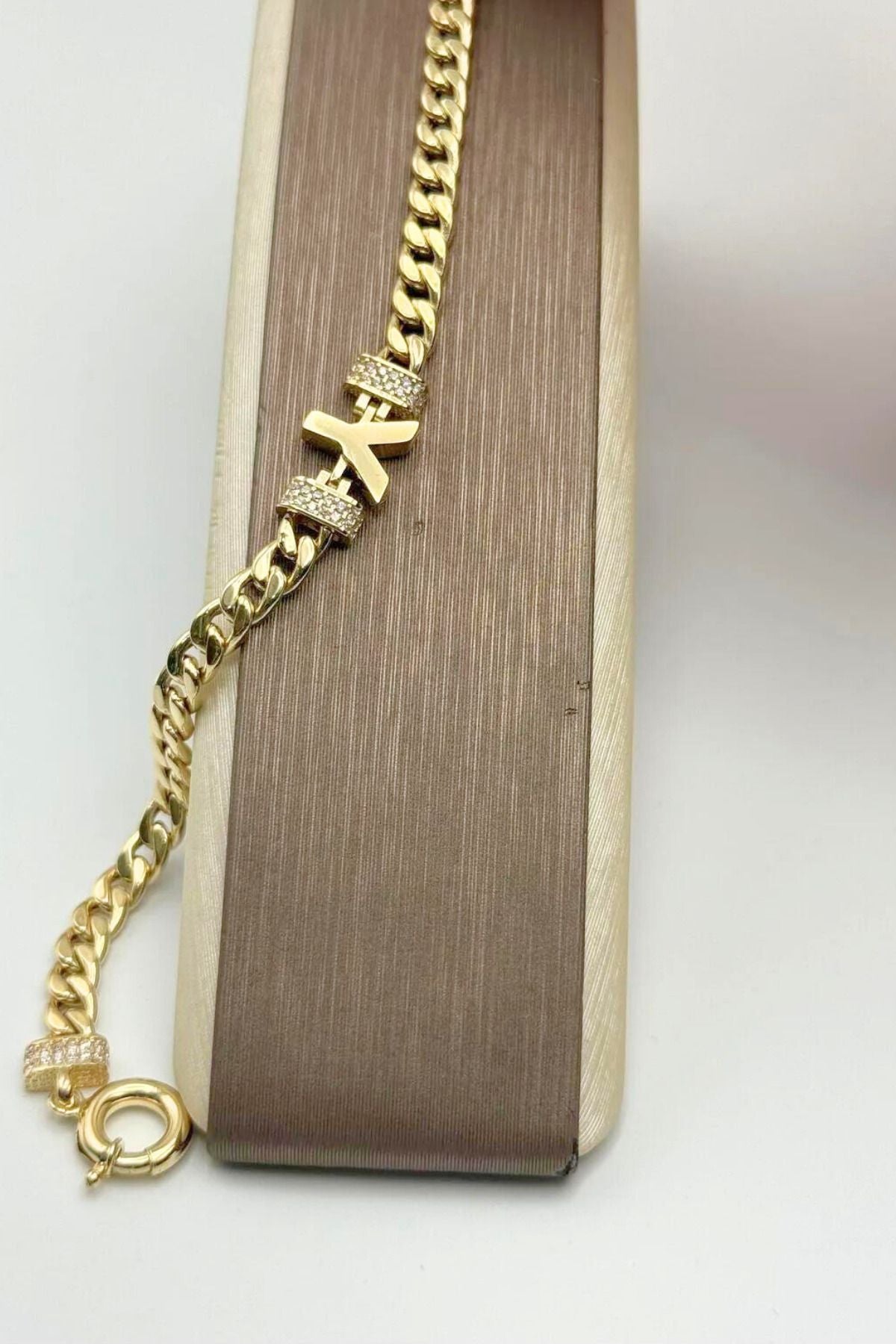 14 Carat Gold Y Letter Bracelet Gold Letter Bracelet