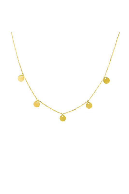 14K Gold Chocker Letter Writable Chocker Necklace