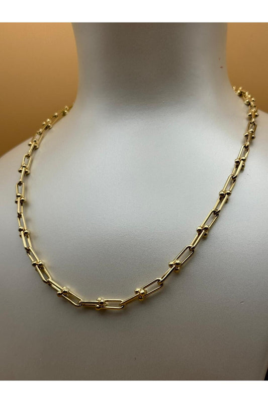 14K Gold Design Tiff Chain Necklace