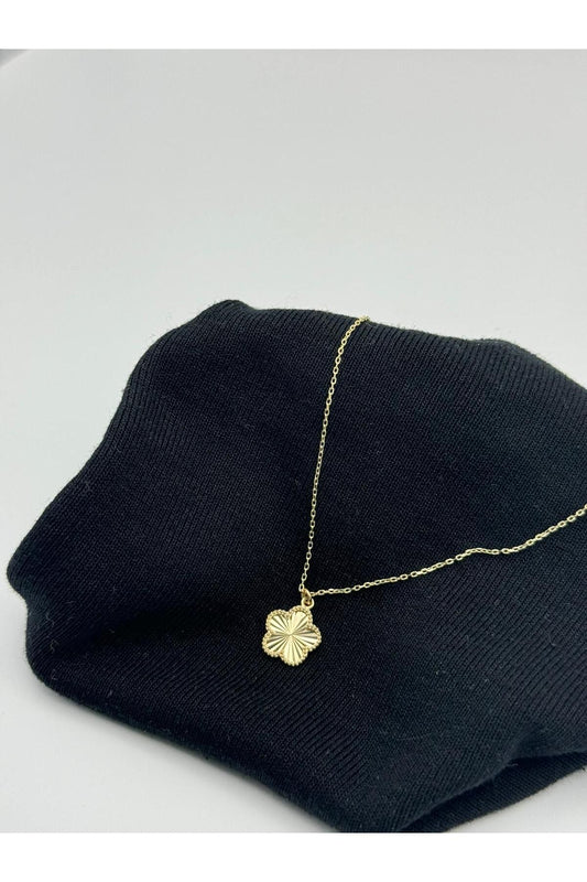 14 Carat Gold Pen Clover Women's Necklace