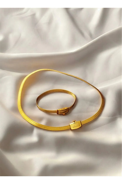 22 Ayar 3 Sıralı Trabzon Hasır Set Düğün Takısı