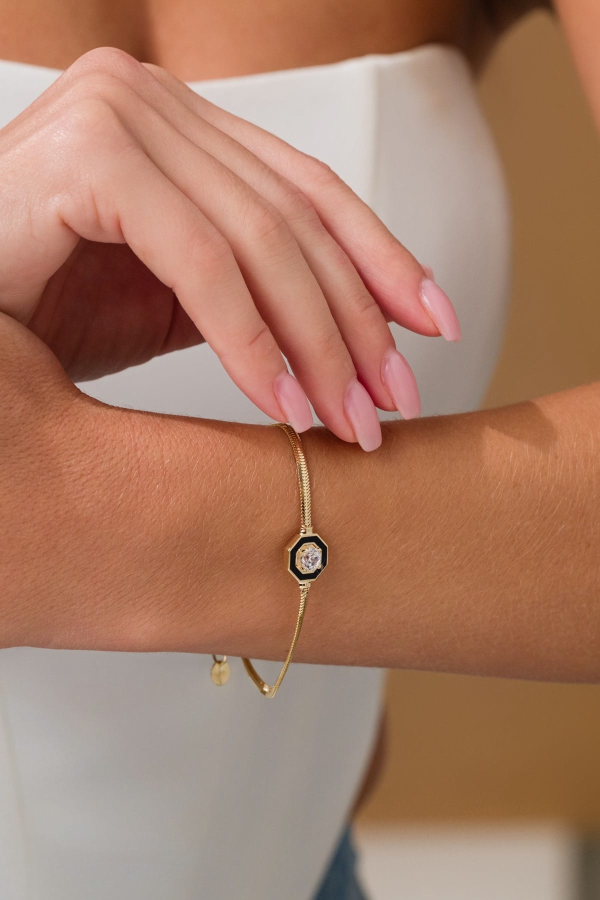 14 Ayar Çağla Balıksırtı Altın Bileklik