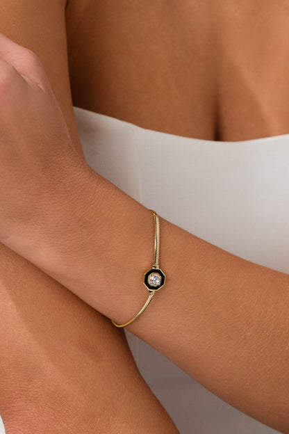 14 Ayar Çağla Balıksırtı Altın Bileklik