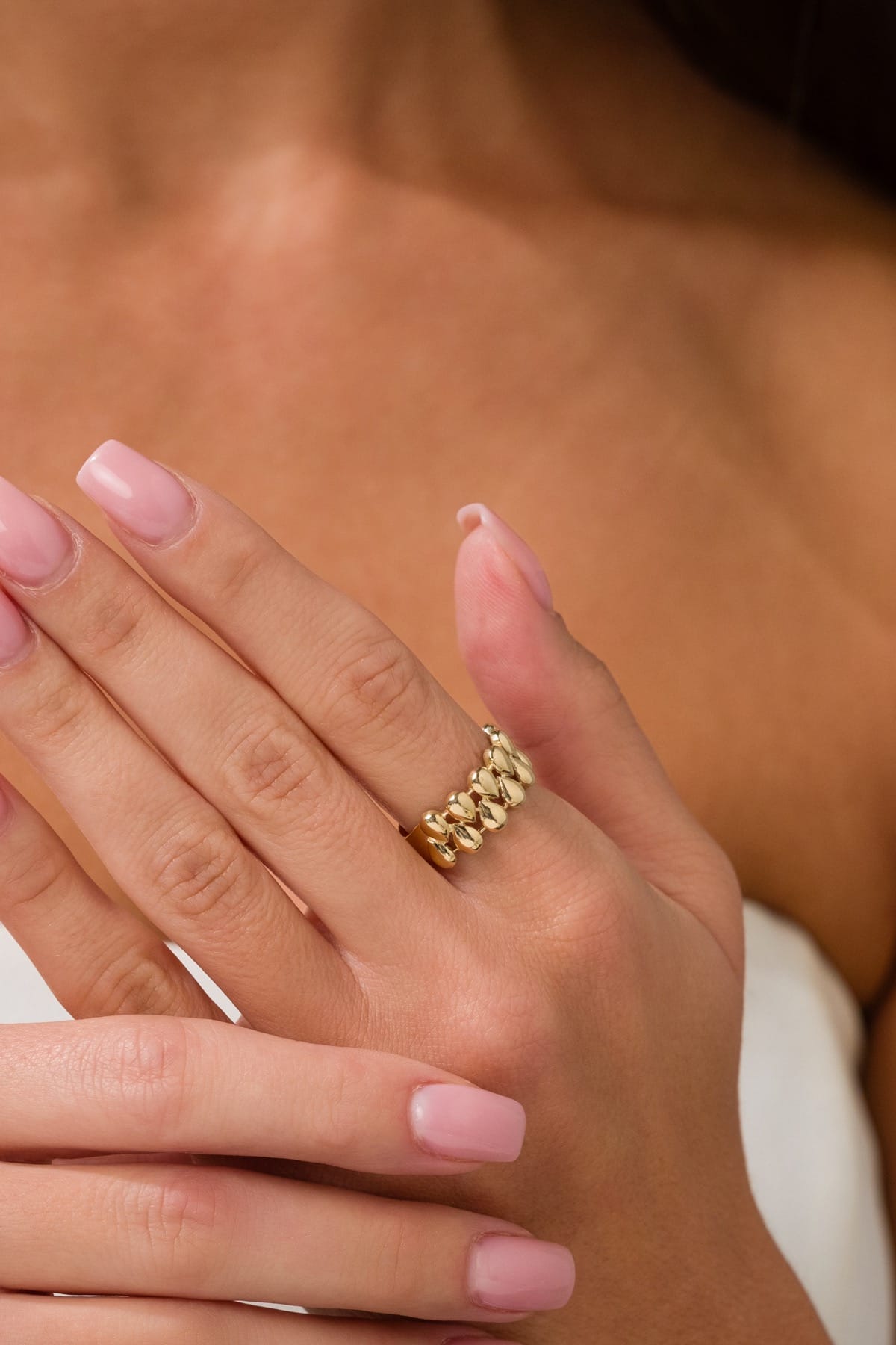 14 Ayar Başak Burgu Altın Yüzük