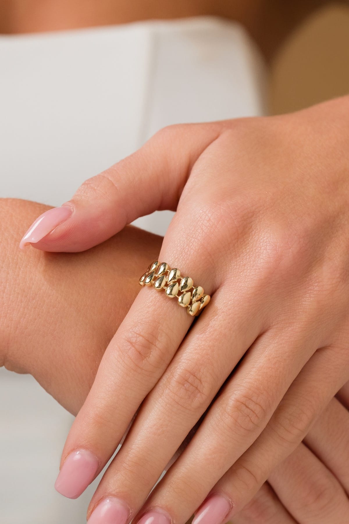 14 Ayar Başak Burgu Altın Yüzük