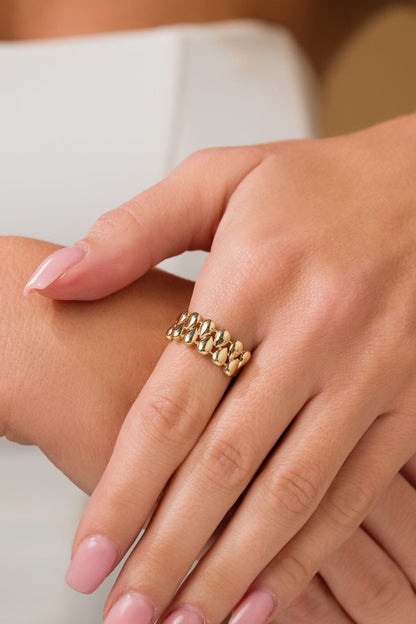 14 Ayar Başak Burgu Altın Yüzük