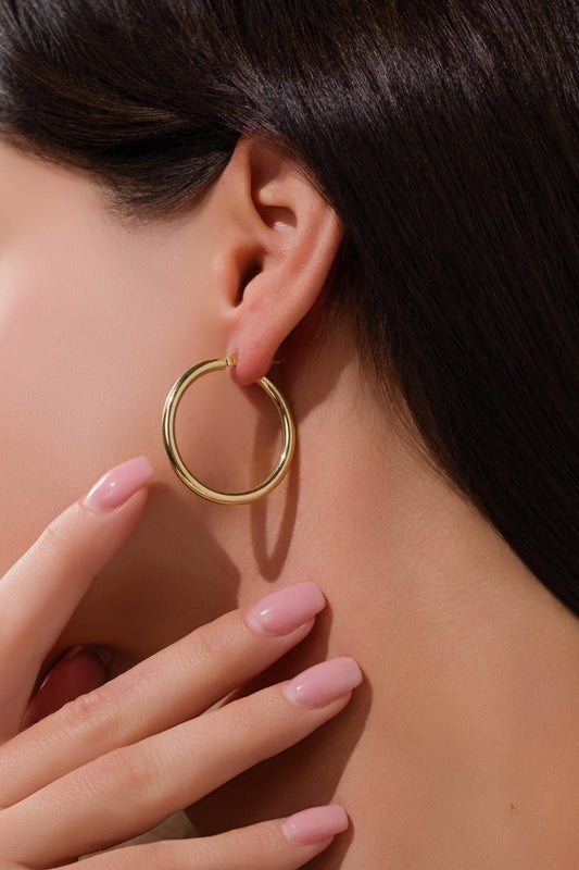 14 Ayar 2MM Halka Altın Küpe
