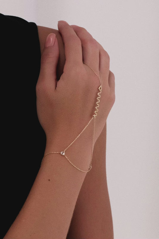 14 Ayar Kıvrımlı Model Altın Şahmeran