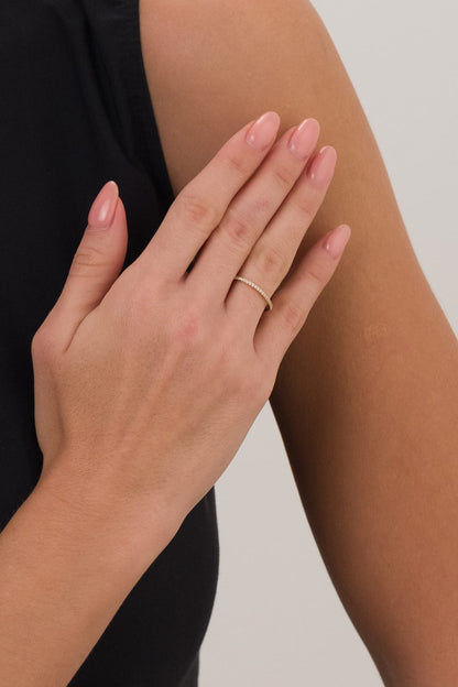 14 Ayar Su Yolu Çıtır Altın Yüzük