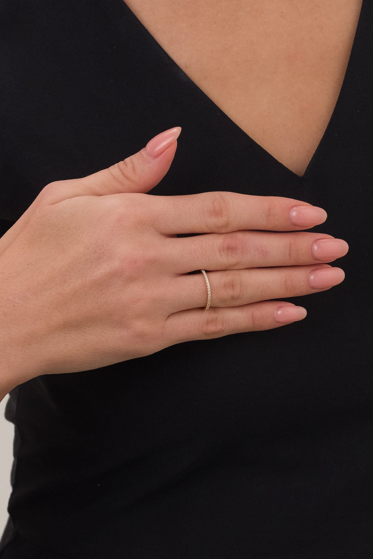 14 Ayar Su Yolu Çıtır Altın Yüzük