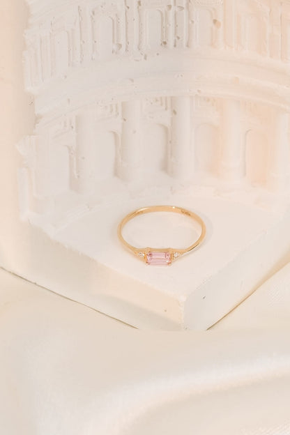 14 Ayar Pembe Çıtır Altın Yüzük