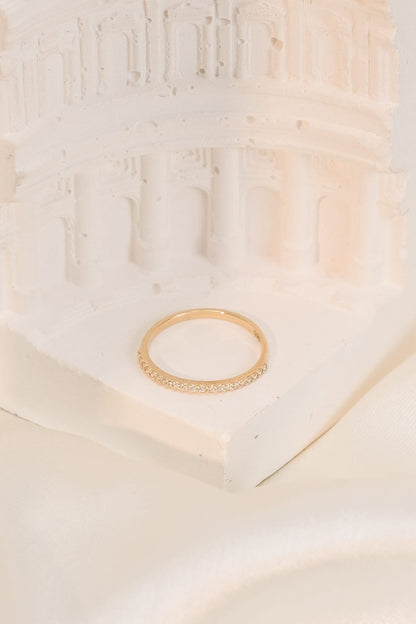 14 Ayar Su Yolu Çıtır Altın Yüzük